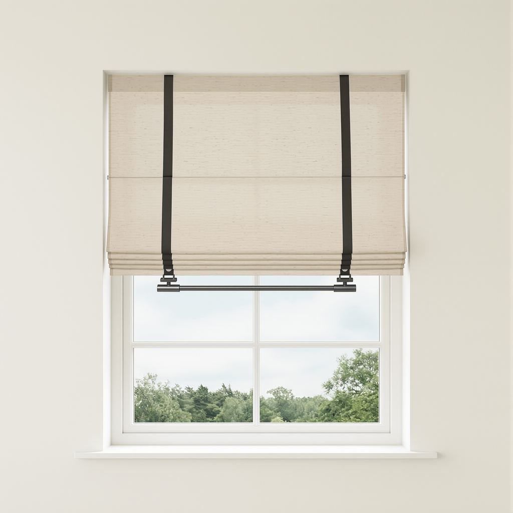Florence Custom Linen Roman Shades