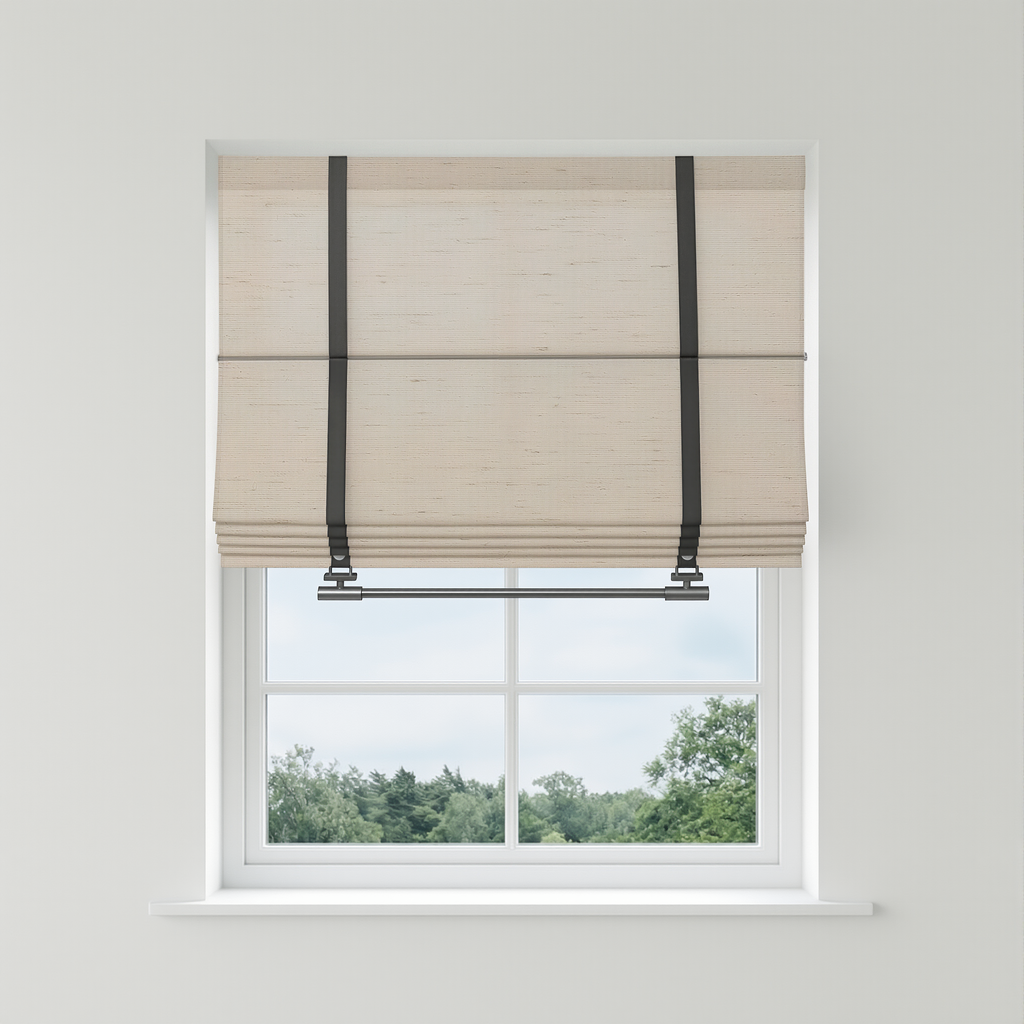 Seraphina Custom Linen Roman Shades