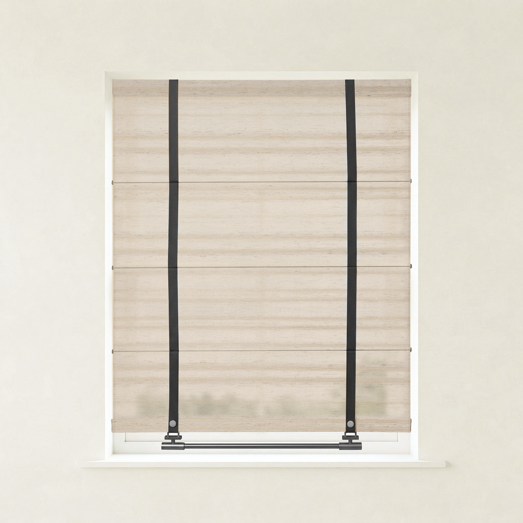 Beatrice Custom Linen Roman Shades