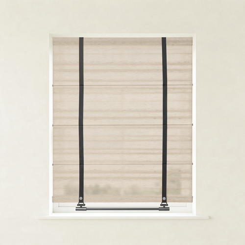 Beatrice Custom Linen Roman Shades