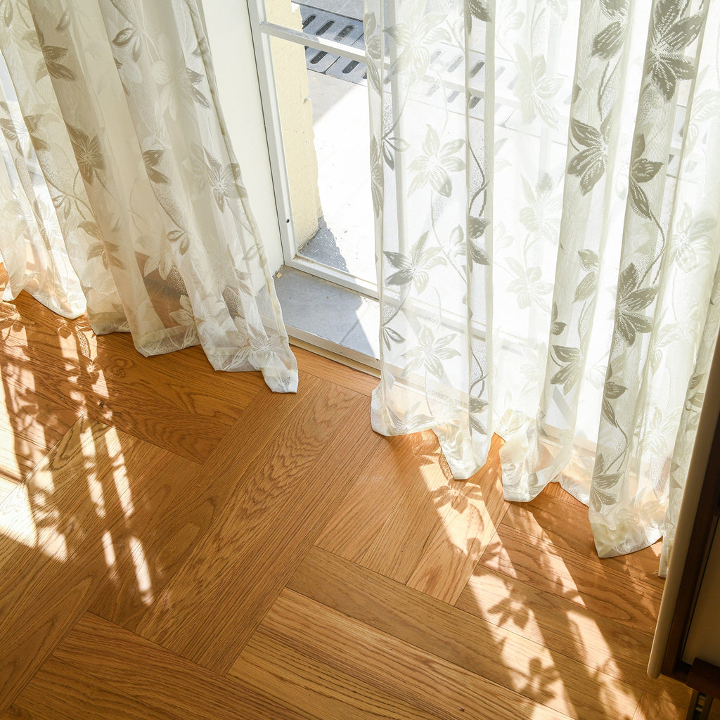 Custom Semi-Sheer Lace Voile Curtains