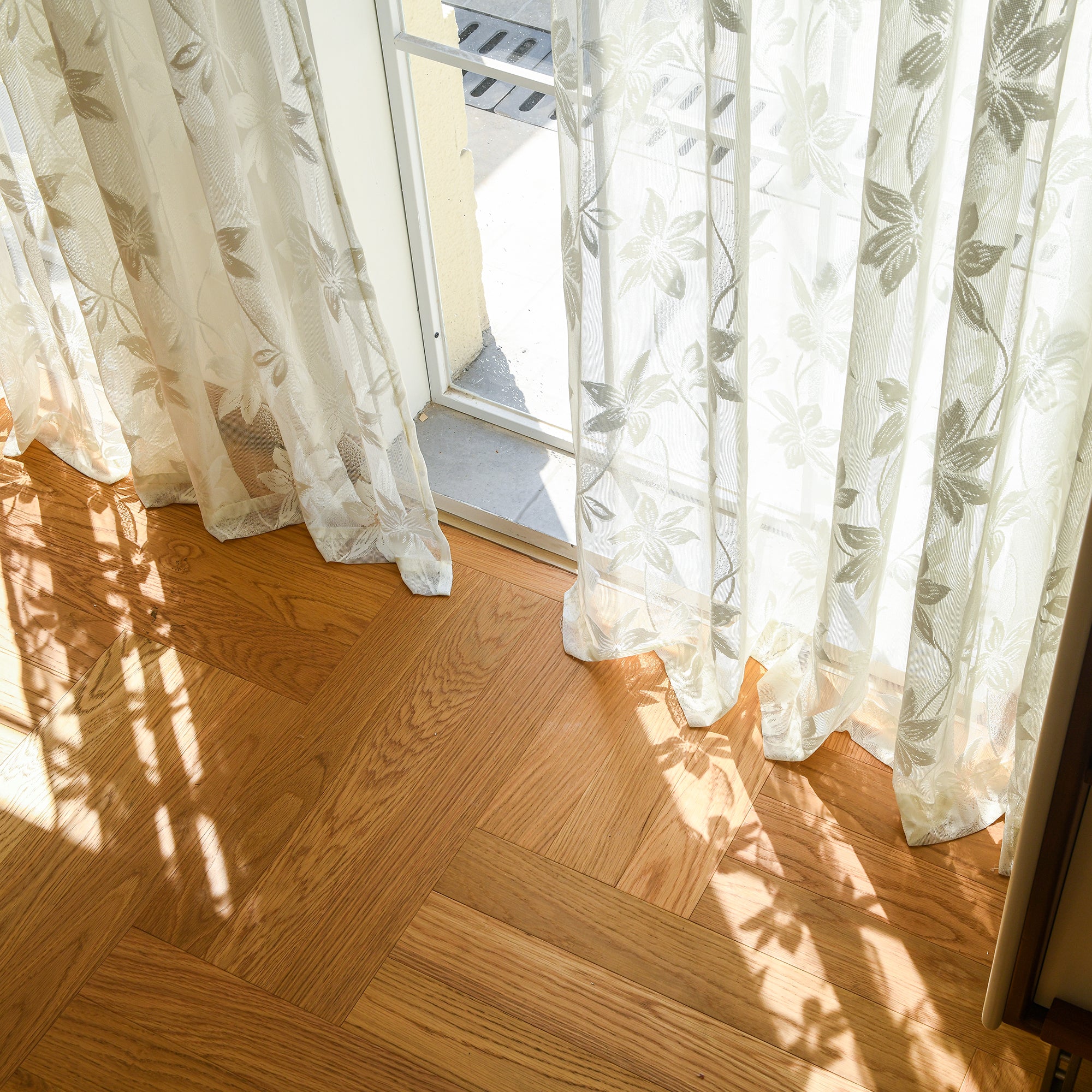 Custom Semi-Sheer Lace Voile Curtains