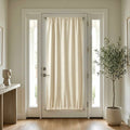Custom Luxury Silk-Fiber French Door Blackout Curtains