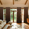 Custom Luxury Silk-Fiber Ombre Blackout Curtains