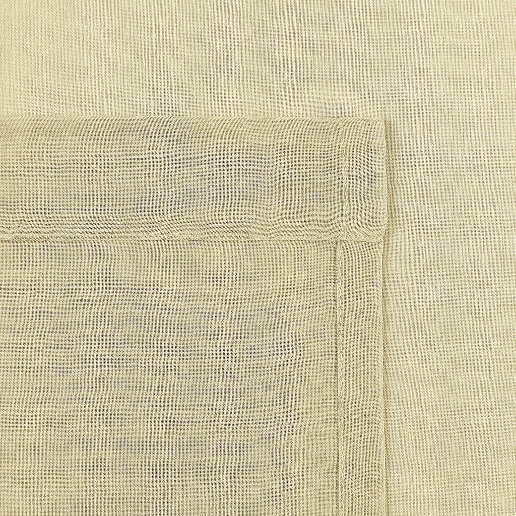 Custom Linen Texture Solid Sheer Curtains