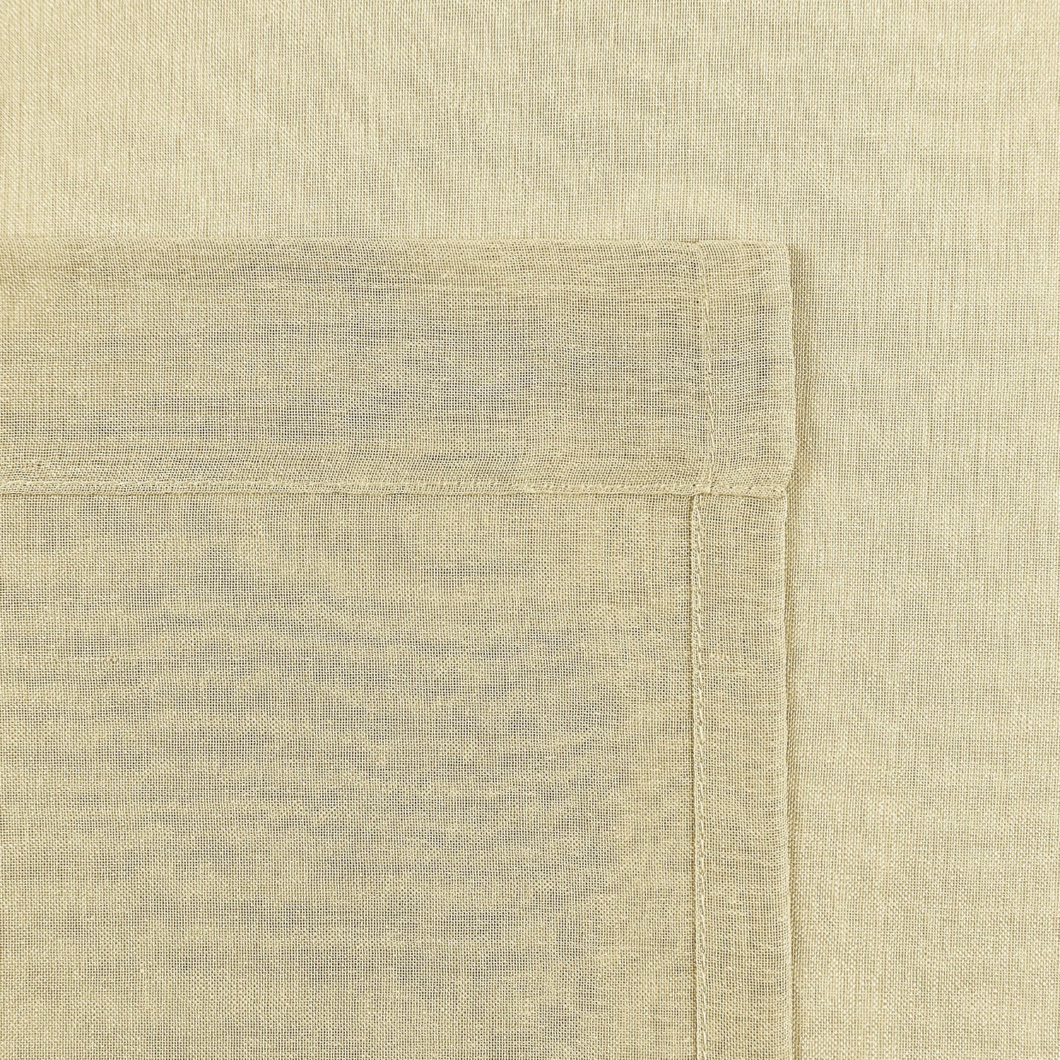 Custom Linen Texture Solid Sheer Curtains