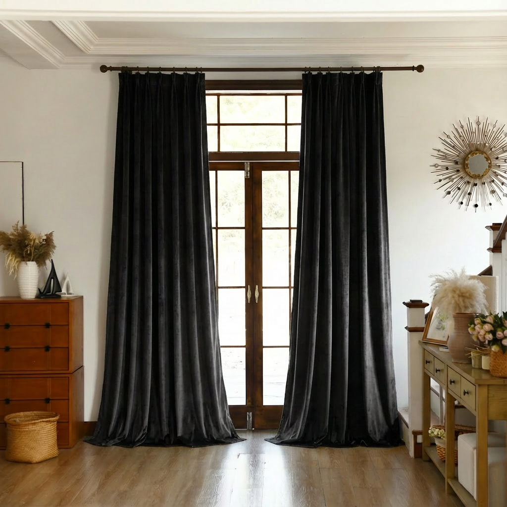 Custom Premium Velvet Blackout Curtains