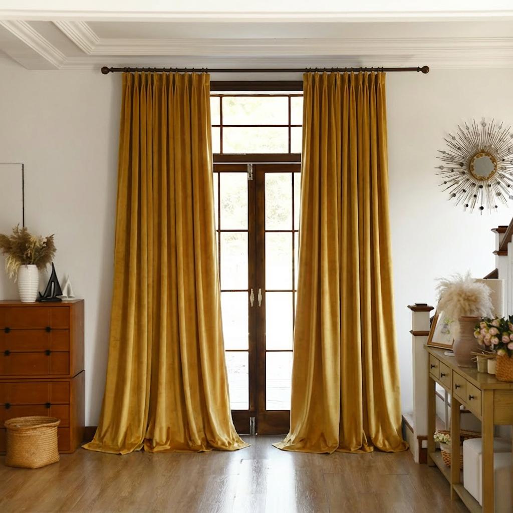 Custom Premium Velvet Blackout Curtains