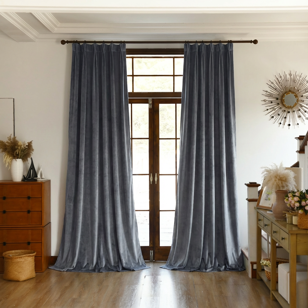 Custom Premium Velvet Blackout Curtains