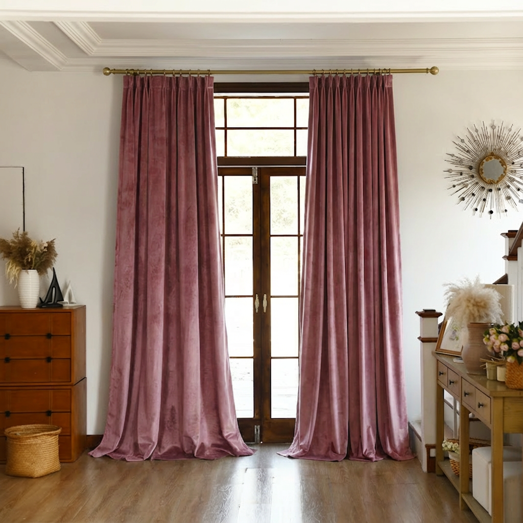 Custom Premium Velvet Blackout Curtains