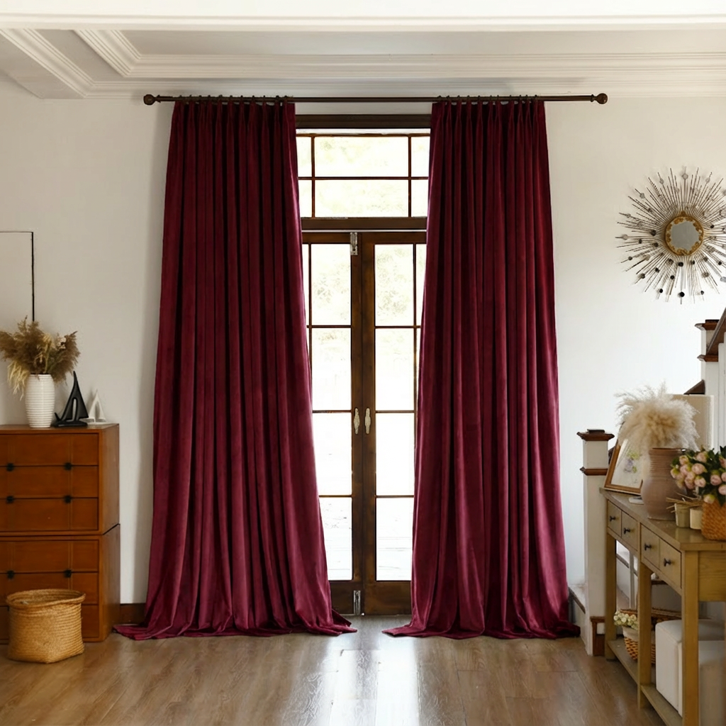 Custom Premium Velvet Blackout Curtains