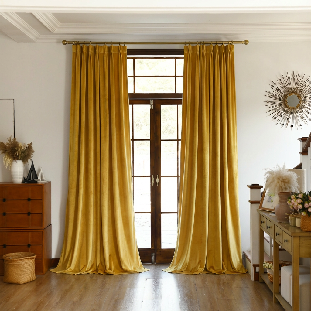 Custom Premium Velvet Blackout Curtains